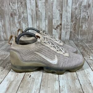 Nike Wmns Air‎ Vapormax 2021 FK Flyknit Beige White DC9454-101 Women's Size 8.5